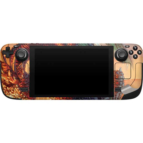 Ed Beard Jr. Bravery Misplaced Dragon and Knight Steam Deck Handheld Gaming Computer Skin